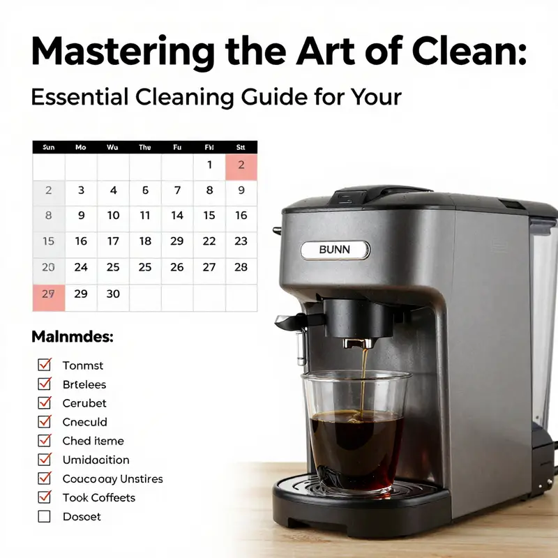 Preparing for a thorough cleaning of the internal components of the BUNN coffee maker to ensure excellent coffee quality.