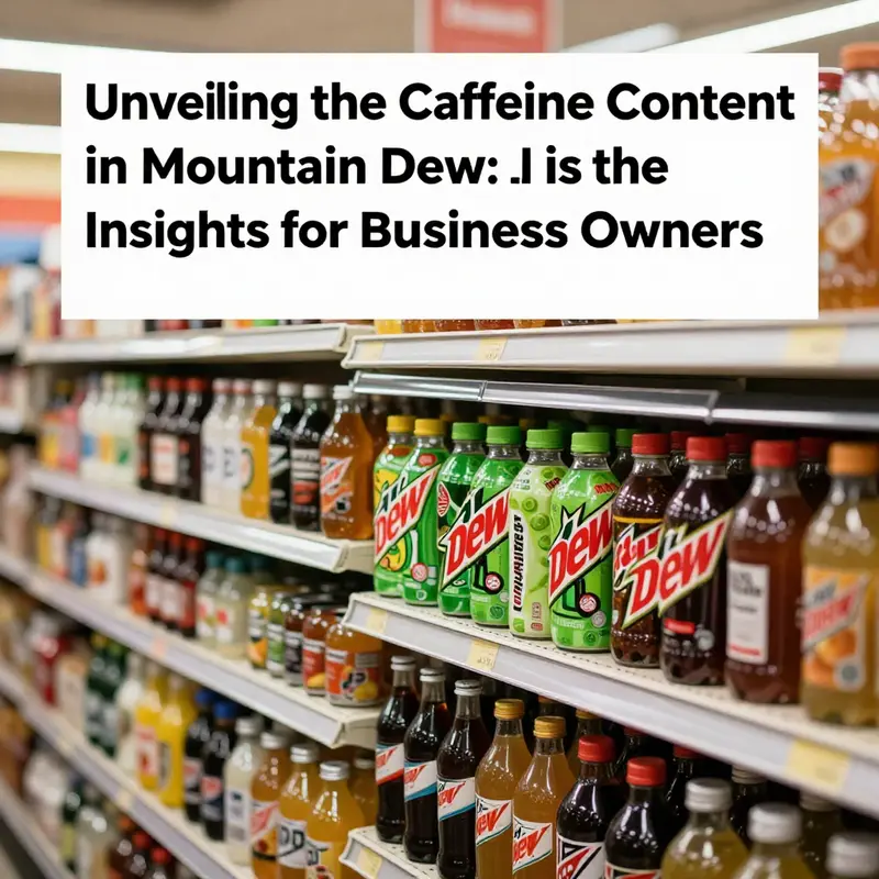 An analysis of the caffeine content in a standard Mountain Dew can.