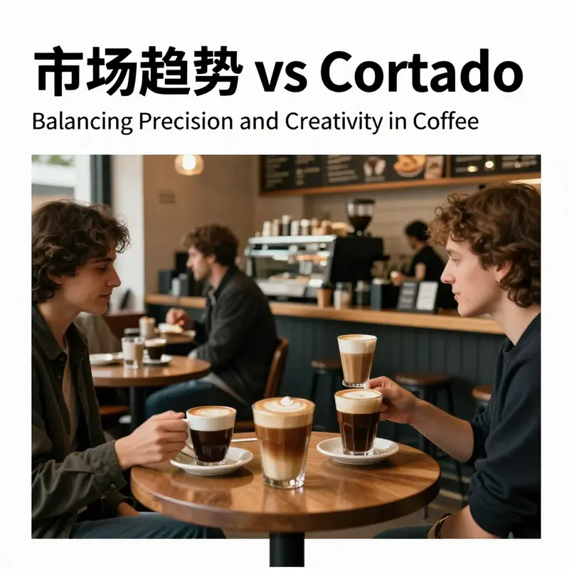 A visual comparison of Cortado and Gibraltar, highlighting their distinct definitions and serving styles.
