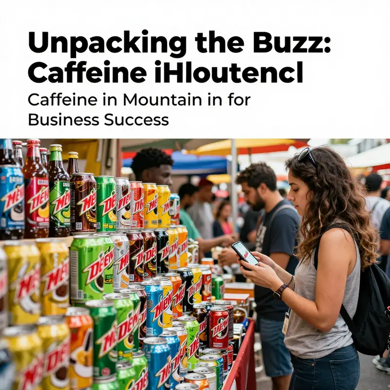 Classic Mountain Dew, known for its 55 mg caffeine per serving, in a refreshing presentation.