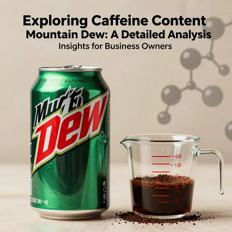 Detailed representation of Mountain Dew’s caffeine content.