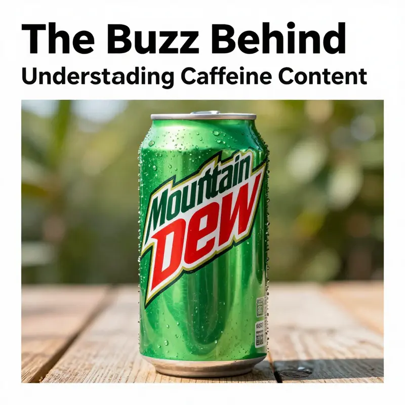 A can of Mountain Dew on a colorful background, emphasizing energy and refreshment.