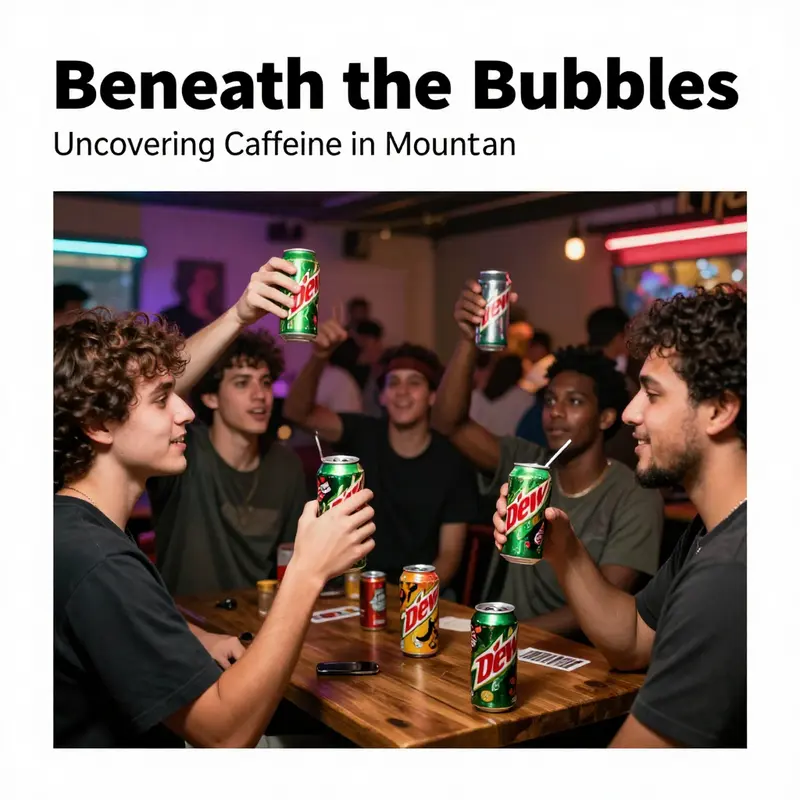 Mountain Dew’s caffeine content fuels energy and focus for gamers and professionals.