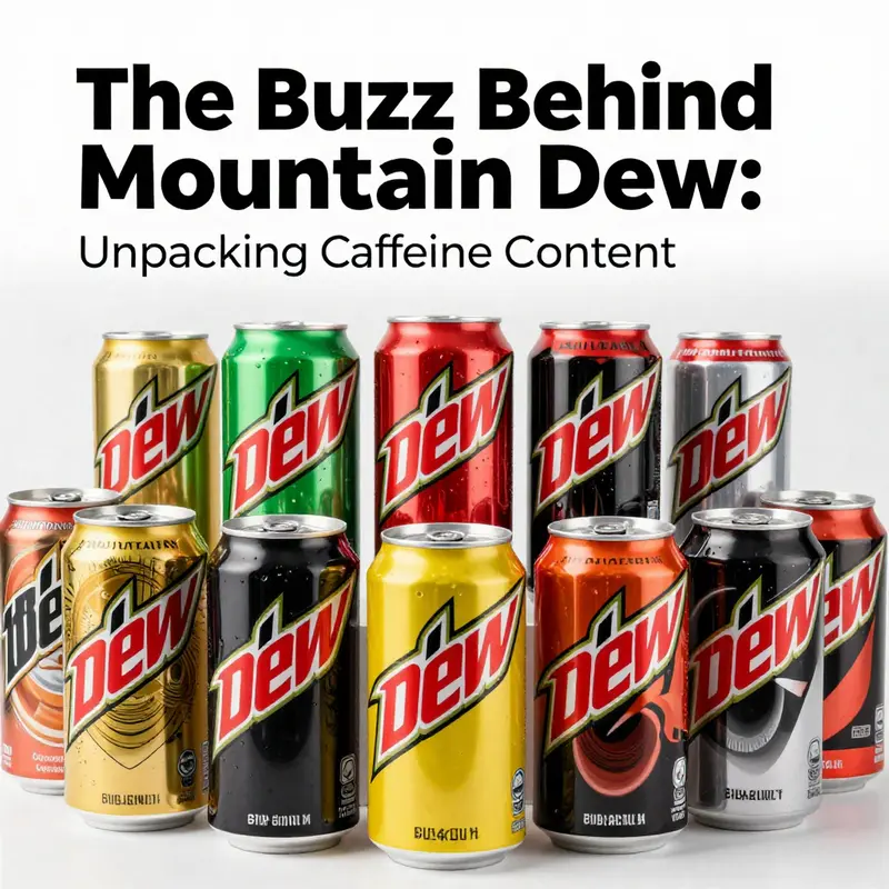 Original Mountain Dew is a caffeinated classic with a significant caffeine kick.