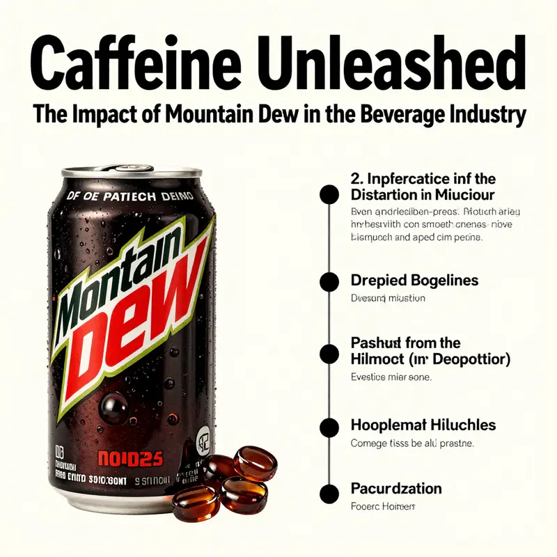 The historical evolution of Mountain Dew, highlighting significant branding and product development milestones.