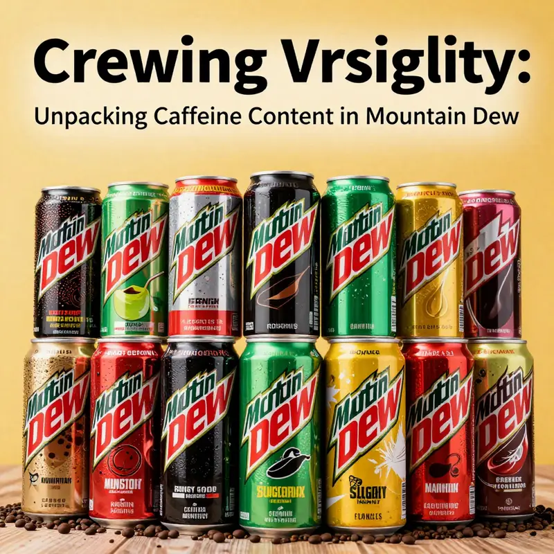 A visual representation of Mountain Dew’s caffeine content highlighting consumer awareness.