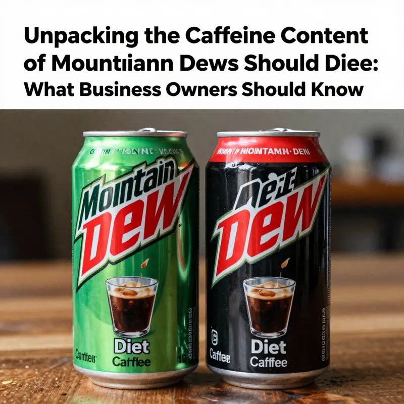 Detailed analysis of Mountain Dew’s caffeine content revealed on the nutrition label.
