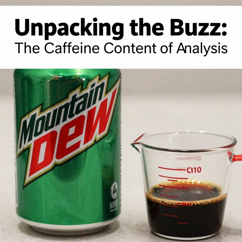 In-depth analysis of caffeine content in Mountain Dew.