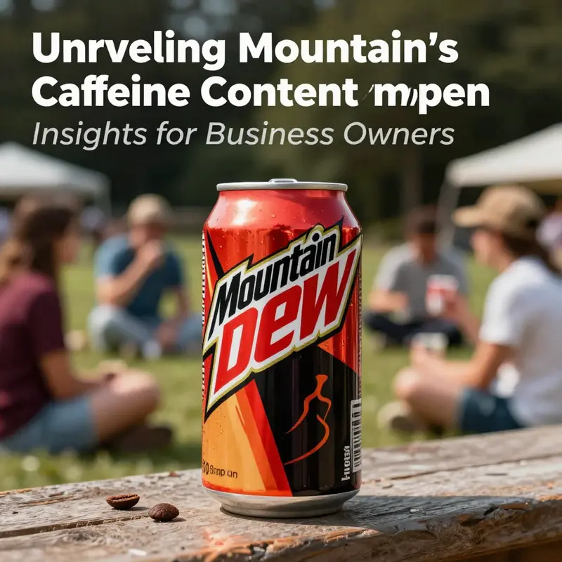 Vibrant image of a Mountain Dew can in a lively outdoor scene, promoting energy and refreshment.