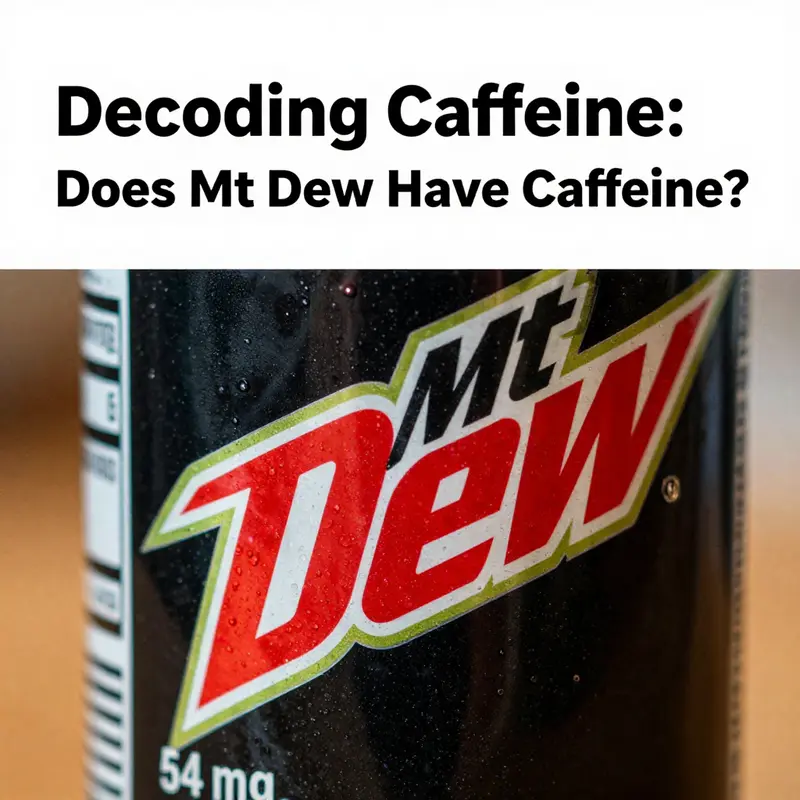 A clear view of the caffeine content in Mountain Dew, emphasizing its significance for businesses.