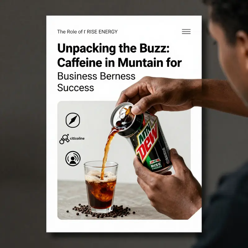 Classic Mountain Dew, known for its 55 mg caffeine per serving, in a refreshing presentation.