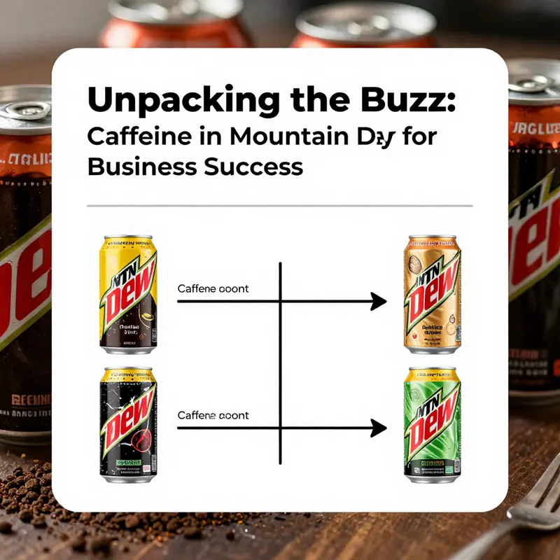 Classic Mountain Dew, known for its 55 mg caffeine per serving, in a refreshing presentation.