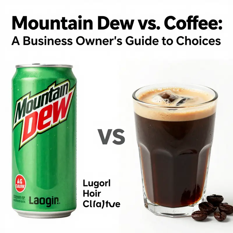The contrasting origins of Mountain Dew and Coffee showcase their unique cultural significance.