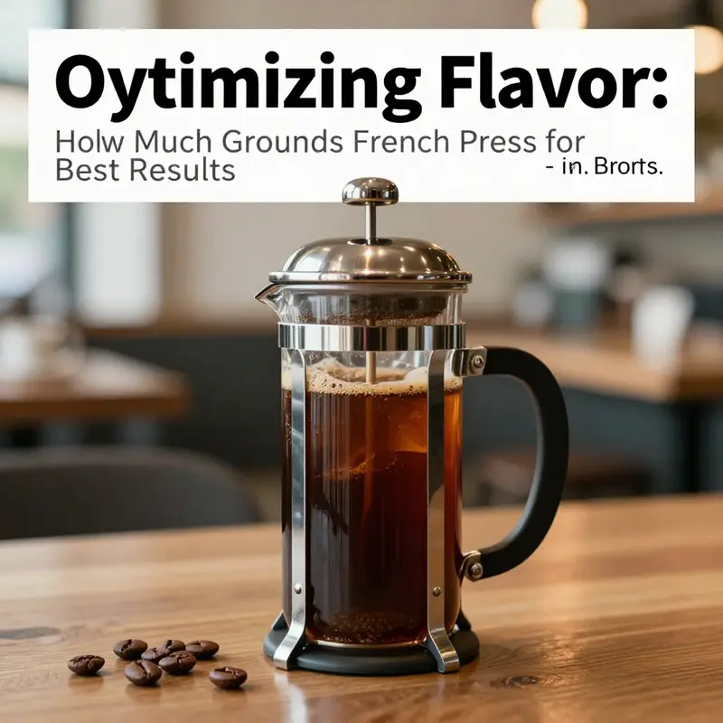 Illustration of essential ratios and measurements for French press brewing.