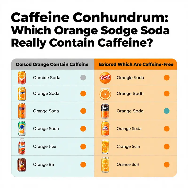 Variability in caffeine content across different orange soda brands.