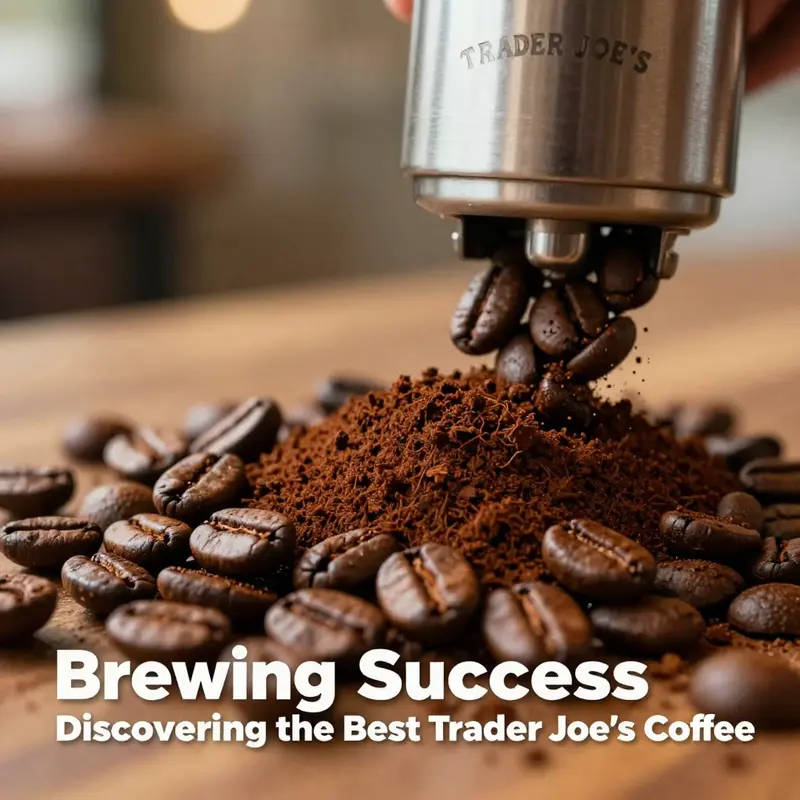 Freshly roasted Trader Joe’s Organic Sumatra Coffee beans ready for brewing.