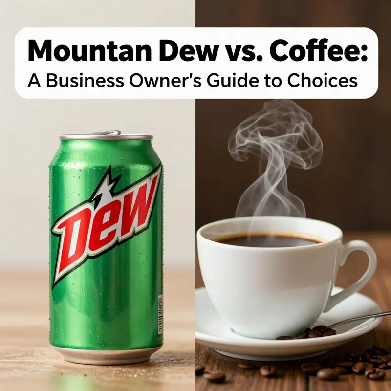 The contrasting origins of Mountain Dew and Coffee showcase their unique cultural significance.