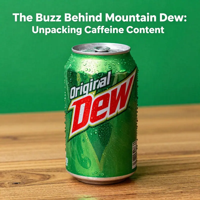 Original Mountain Dew is a caffeinated classic with a significant caffeine kick.