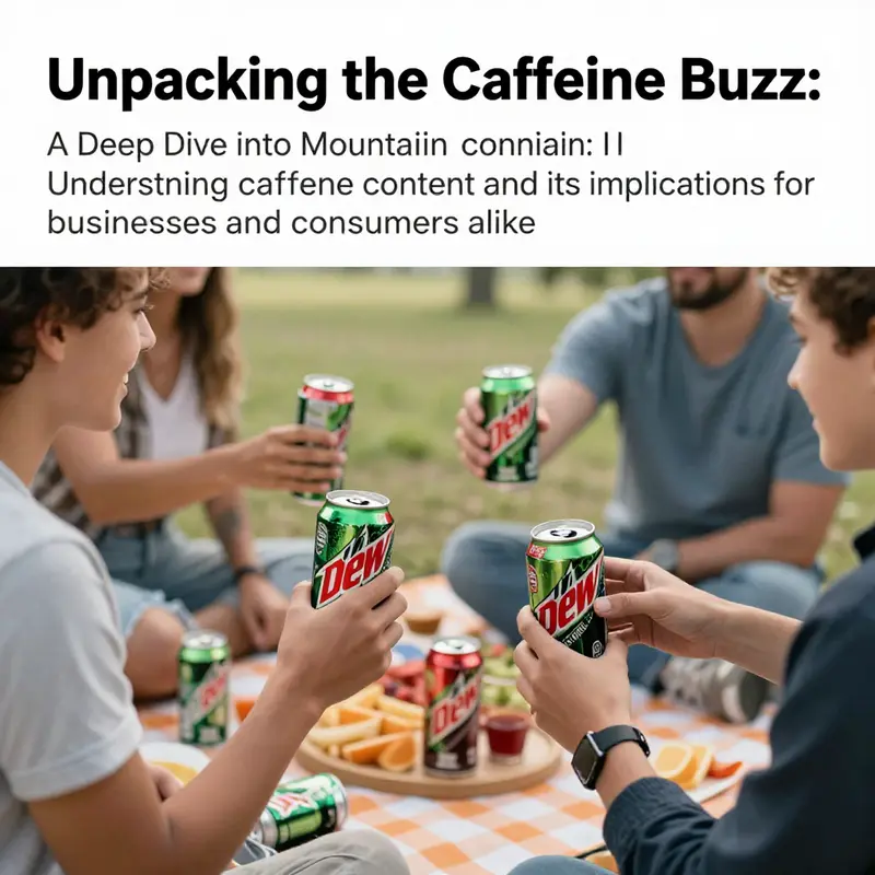 A group of people having fun outdoors with cans of Mountain Dew, reflecting lively social interaction.