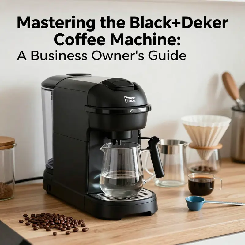 Essential items for preparing your Black+Decker coffee machine.