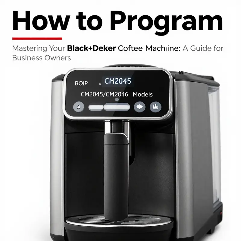 Identify your Black+Decker coffee machine model for effective programming.