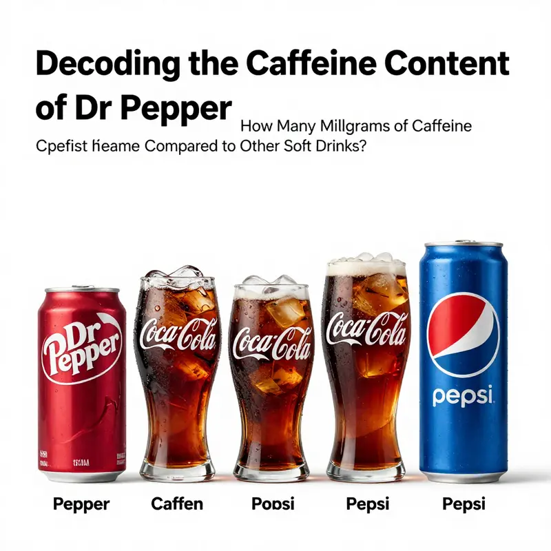 Highlighting the caffeine content on Dr Pepper’s nutrition label.