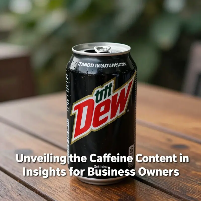 An analysis of the caffeine content in a standard Mountain Dew can.