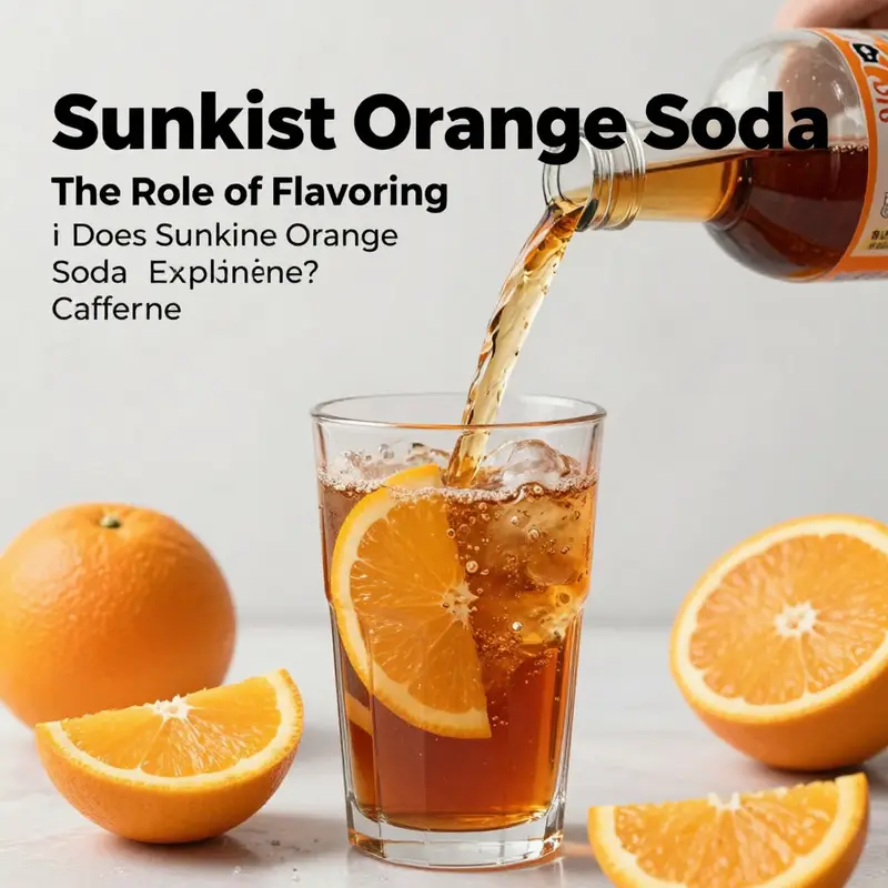 The distinction between caffeinated and caffeine-free Sunkist Orange Soda variants on display.
