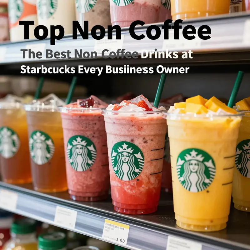 An overview of Starbucks’ delightful non-coffee drinks, showcasing their variety and appeal.