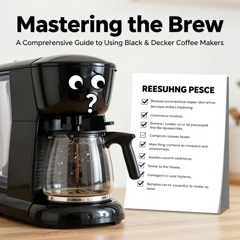 Step-by-step guide to brewing perfect coffee with a Black & Decker coffee maker.