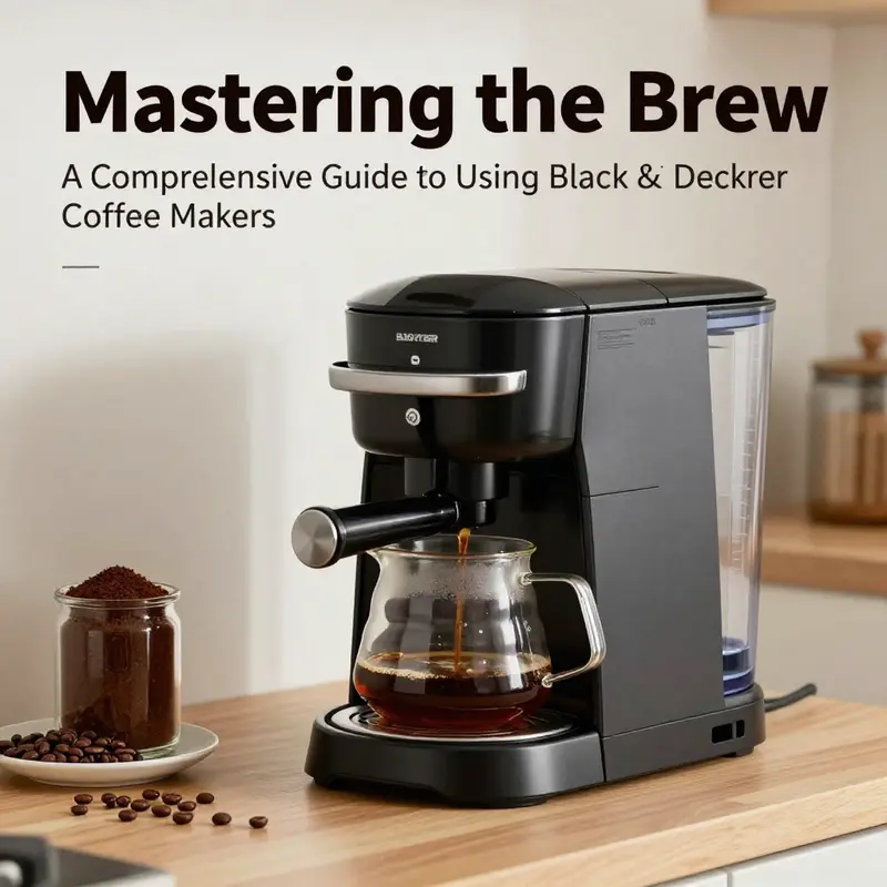 Step-by-step guide to brewing perfect coffee with a Black & Decker coffee maker.