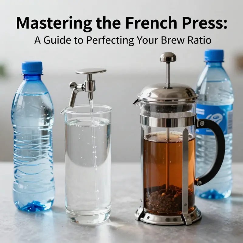The essentials for measuring the perfect coffee-to-water ratio in French press brewing.