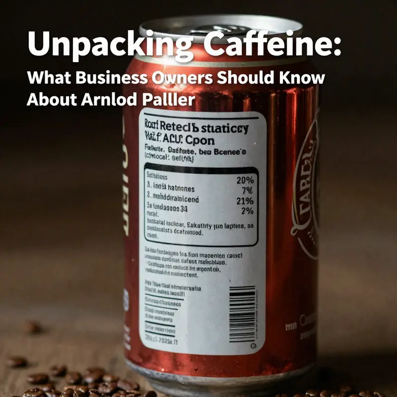 Nutritional labels highlight the caffeine content in Arnold Palmer beverages.