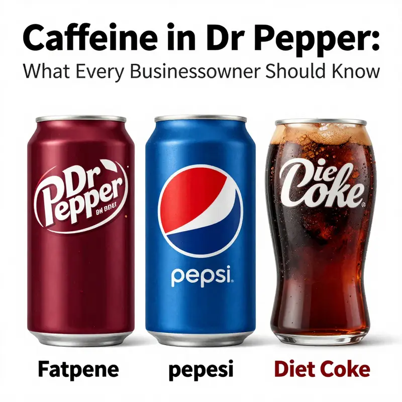 Dr Pepper contains 41 mg of caffeine per 12 fl oz can, highlighting its caffeine level.