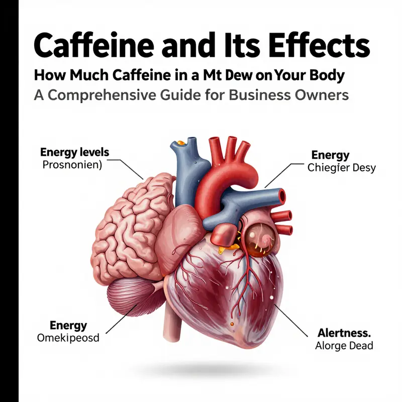 Caffeine content per 12-ounce Mountain Dew can highlighted in comparison to other beverages.