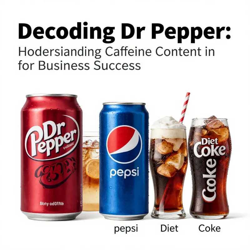 A highlight of Dr Pepper’s caffeine content stands prominently on its classic can design.