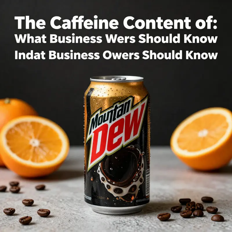 A vibrant cover image displaying a can of Mountain Dew with citrus and coffee bean elements in the background.