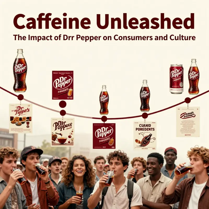 Dr Pepper can showcasing its caffeine content in a vibrant setting.