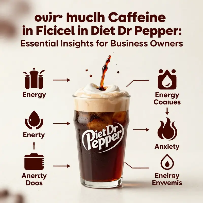 Diet Dr Pepper can showcasing its caffeine content prominently.