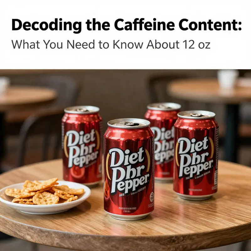 A café setting with visible Diet Dr Pepper cans symbolizing health-conscious consumer choices.