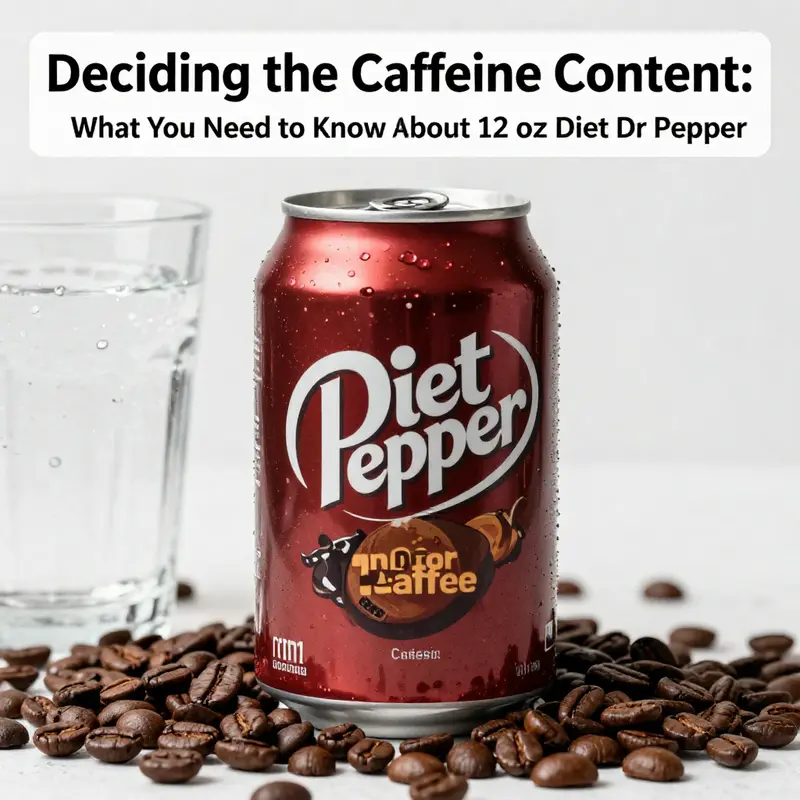 An analytical look at the caffeine content in a can of Diet Dr Pepper.