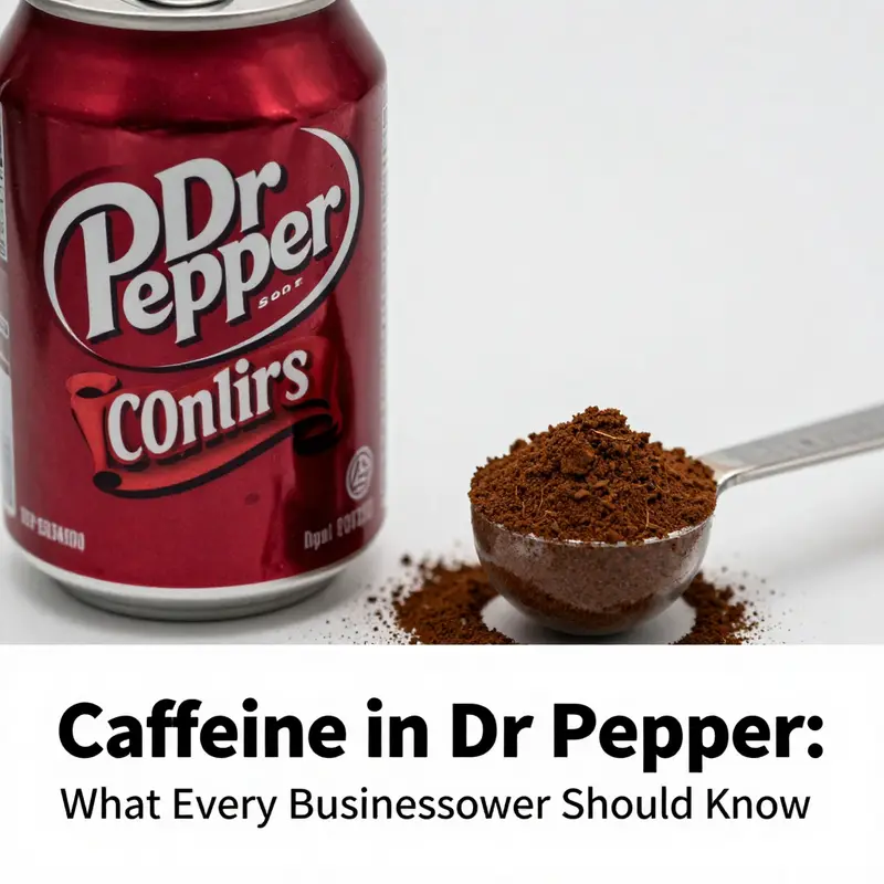 Dr Pepper contains 41 mg of caffeine per 12 fl oz can, highlighting its caffeine level.
