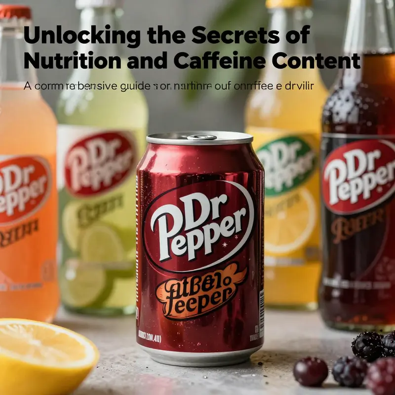 An engaging image featuring a Dr Pepper can with other soft drinks, emphasizing its place in the market.