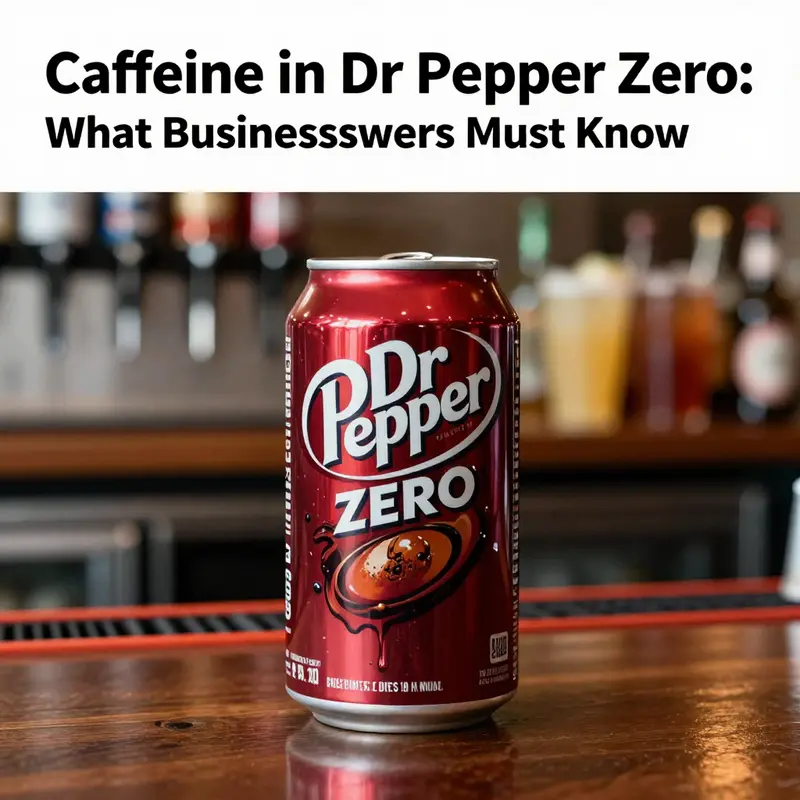 Detailed look at the caffeine content in Dr Pepper Zero, highlighting important nutritional information.
