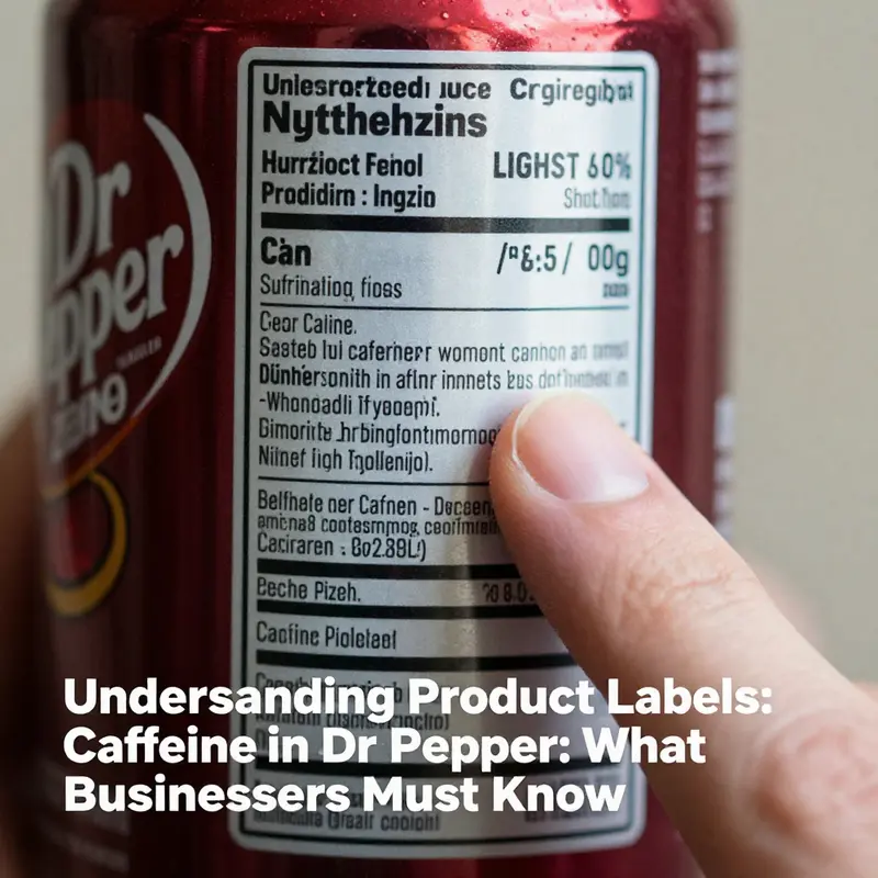 Detailed look at the caffeine content in Dr Pepper Zero, highlighting important nutritional information.