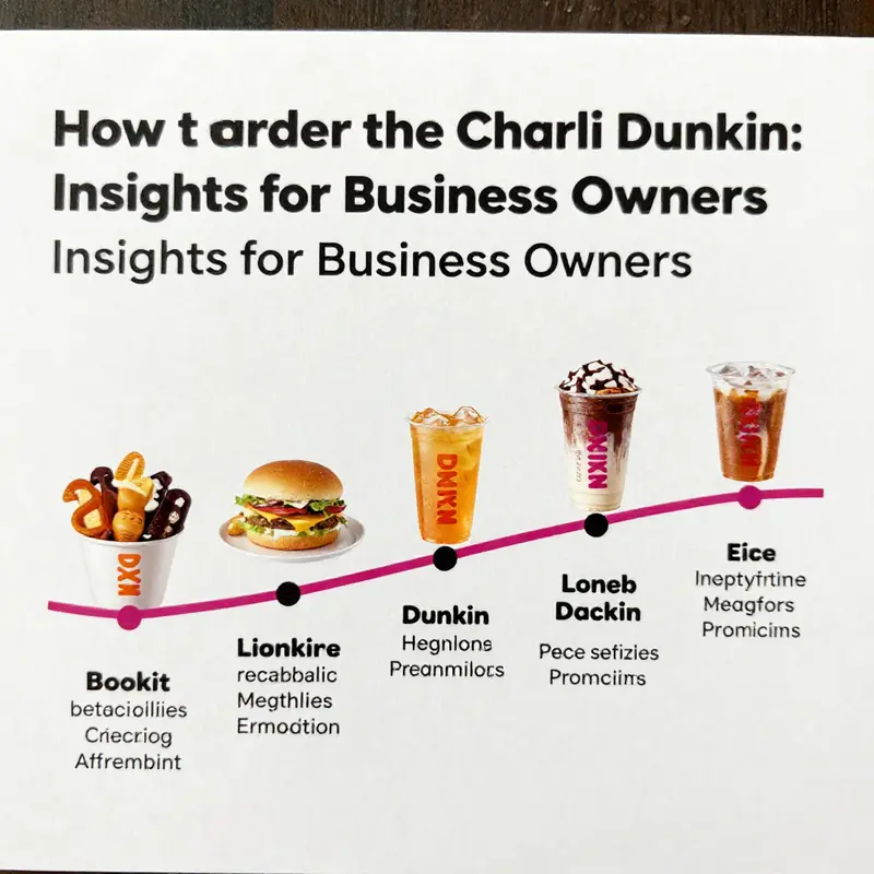 A diagram mapping out Dunkin’s past promotions including the Charli Dunkin, emphasizing limited-time offers.