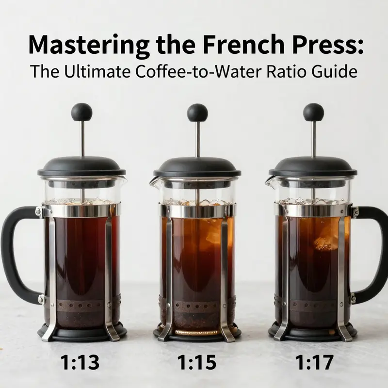 Precision and balance in brewing French press coffee.