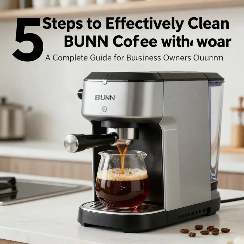 A BUNN coffee maker serving a pot of coffee in a bright and inviting kitchen setting.