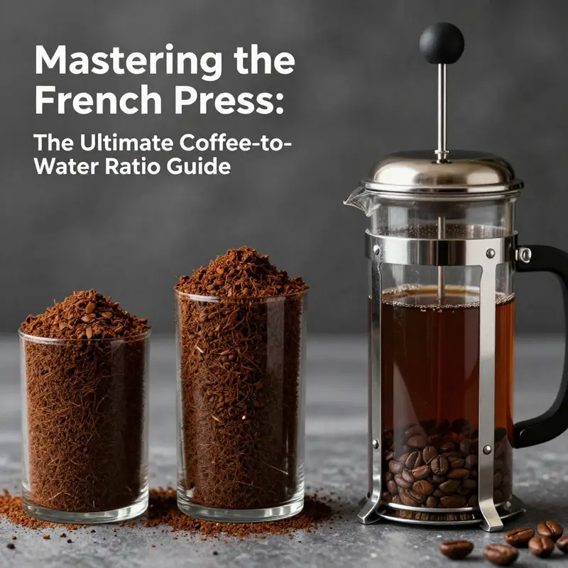 Precision and balance in brewing French press coffee.