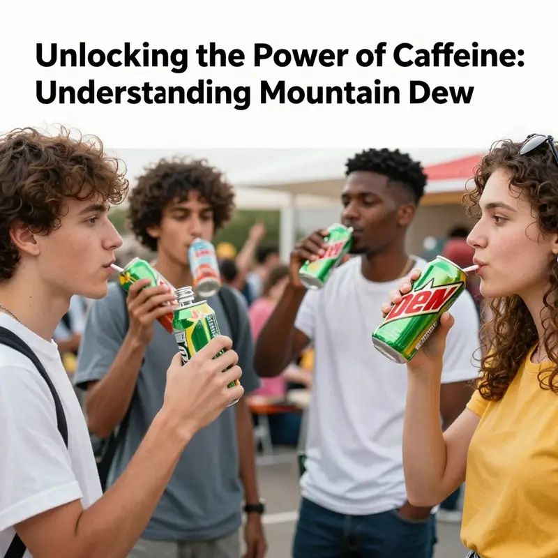Refreshing and energetic: Original Mountain Dew has a notable caffeine content that appeals to consumers seeking an energy boost.